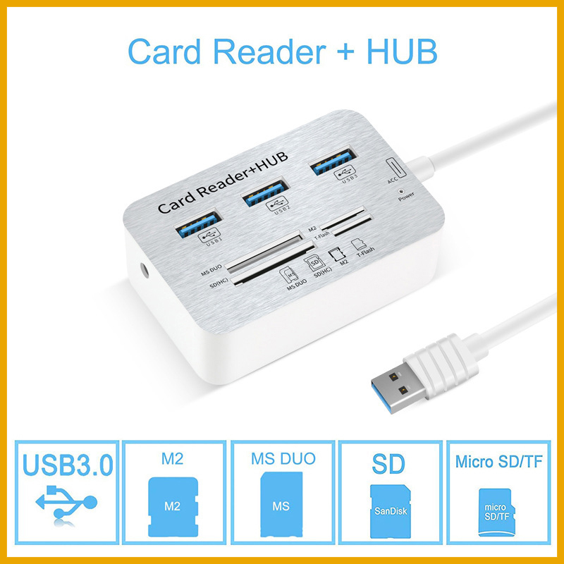 Usb Hub Type C - 7w1 3 Porty USB TYPE C
