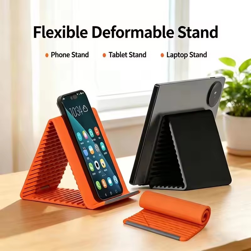 Tablet Phone Accessories - Uniwersalny, przenośny silikonowy stojak na telefon,