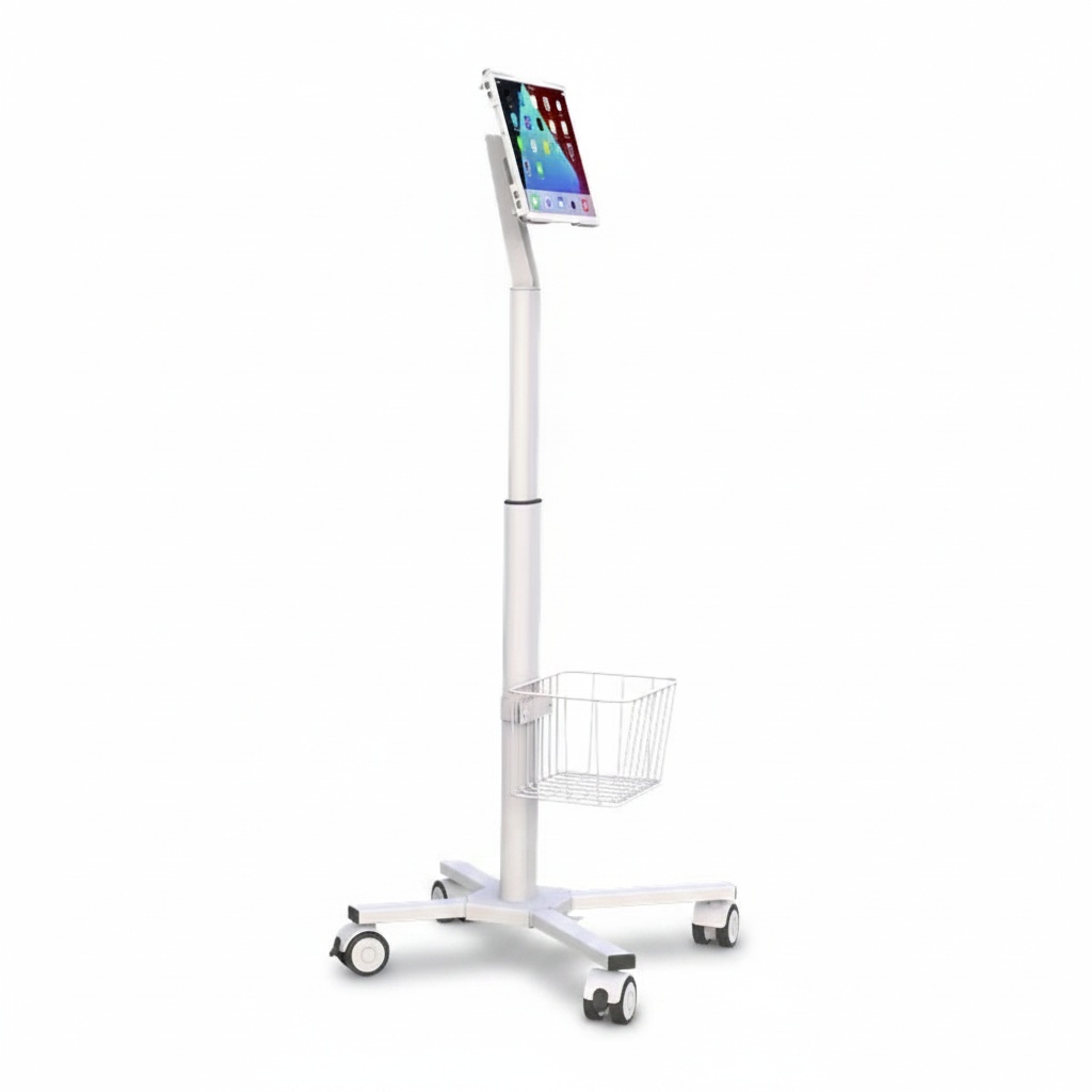 Tablet Stand Adjustable - Wózek medyczny z regulowanym stojakiem na