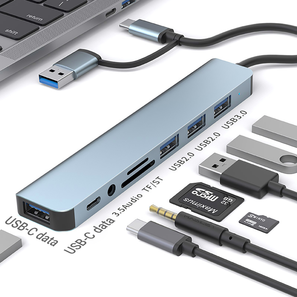 Tablet Accessories For Students - Stacja dokująca USB 9-w-1 z podwójną