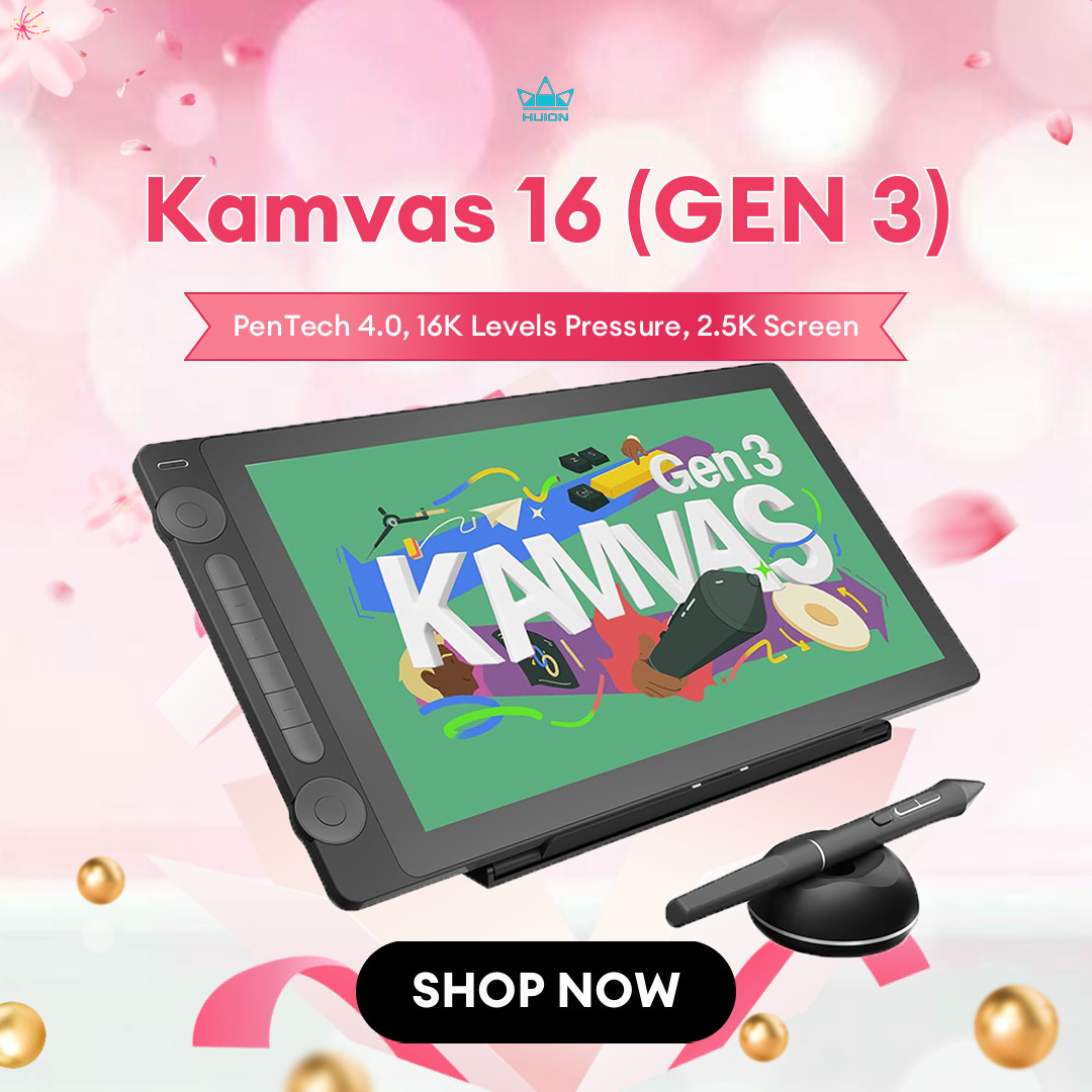 Huion Tablet Accessories - Huion Kamvas 16 (Gen 3) Tablet