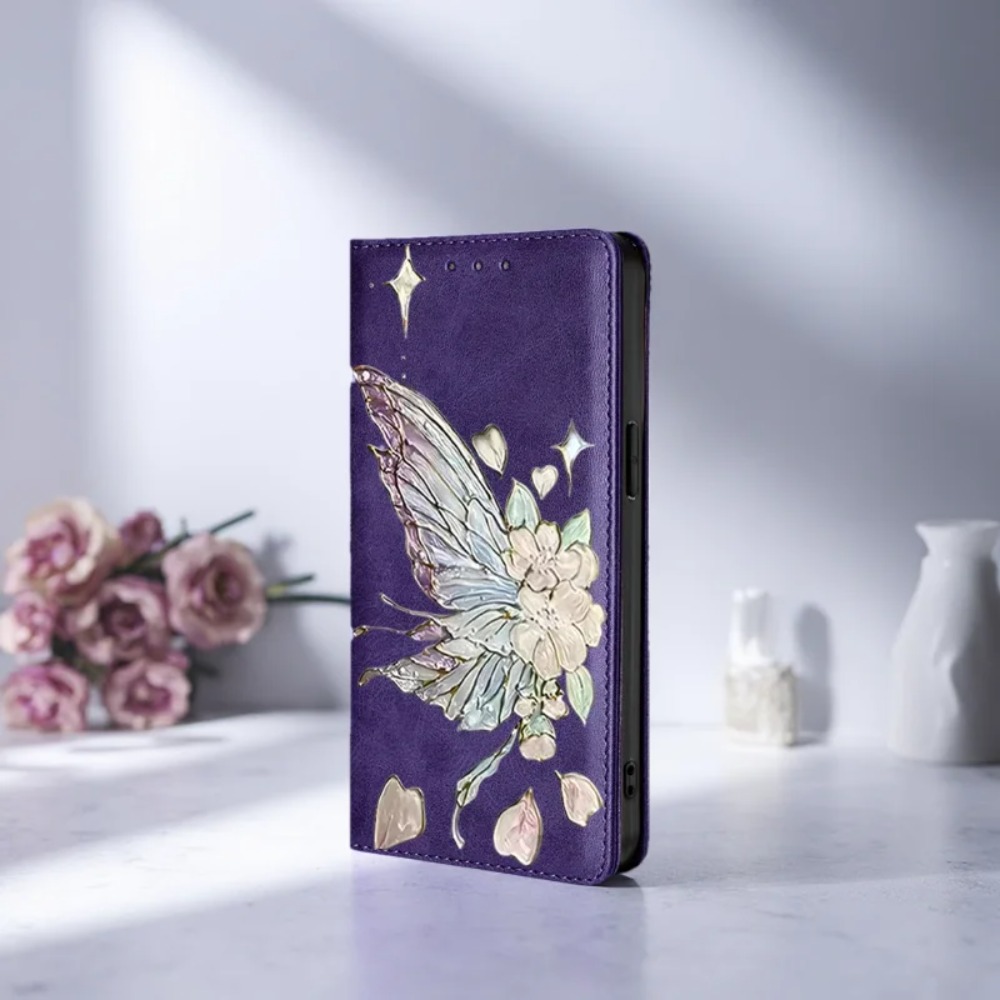 Tablet And Accessories Case - Malowane, magnetyczne, skórzane etui z klapką