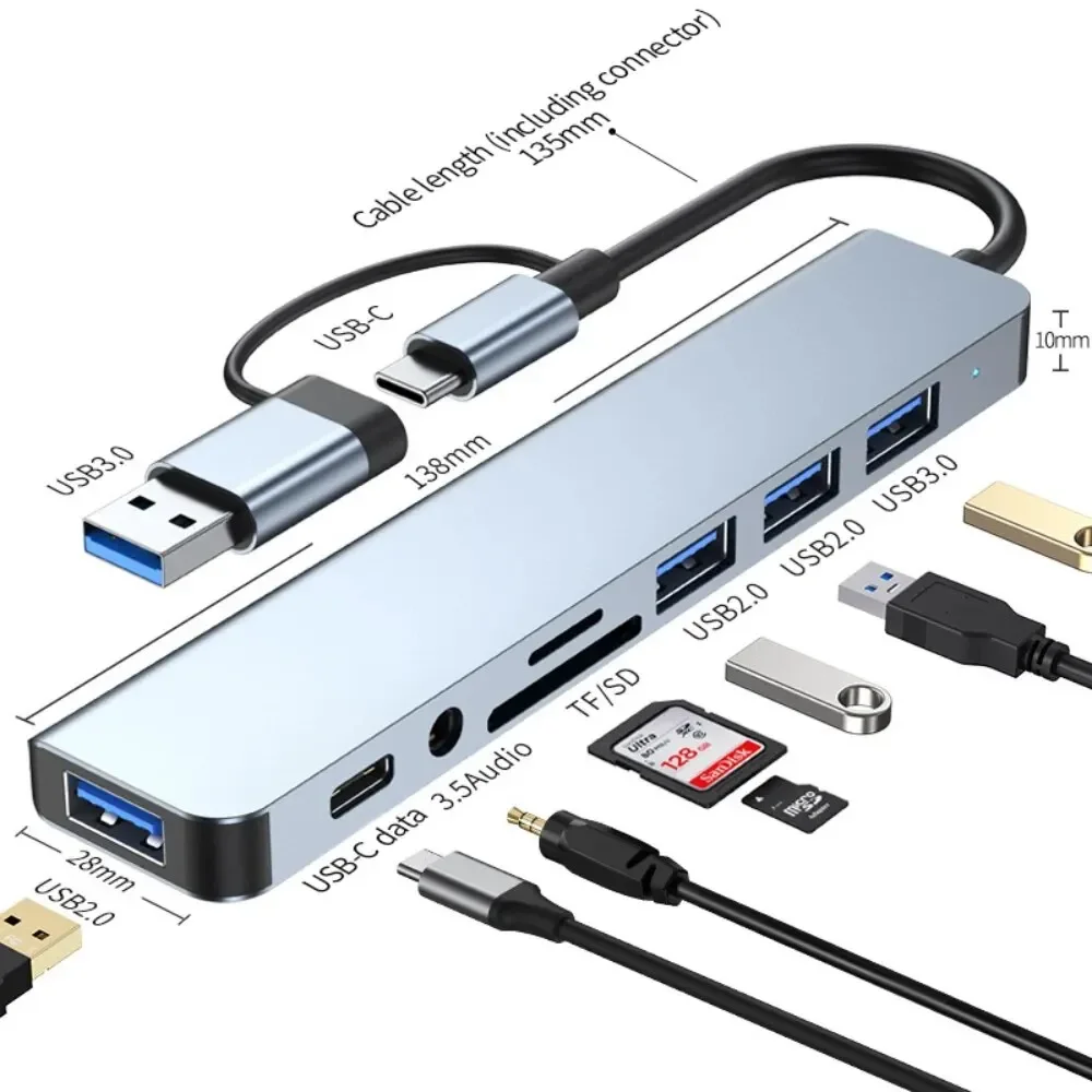 Koncentrator USB-C 8 w 2 z czy – Usb Hub Type C recenzja i cena