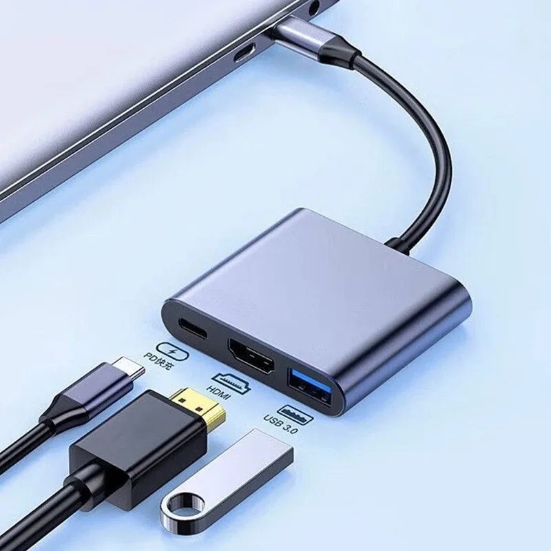 USB C HUB 3w1 Typ C 3.0 do HDM – Usb Hub Type C recenzja i cena
