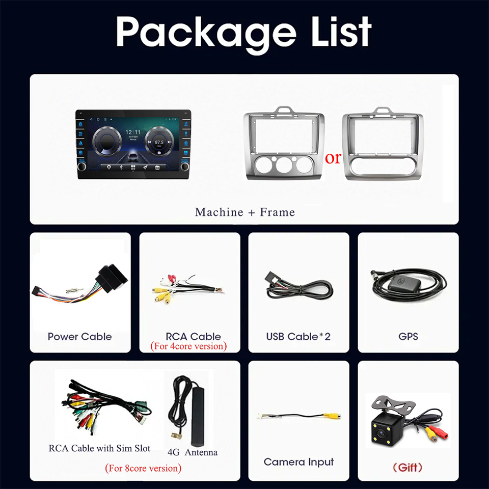 8G+128G Android 14 dla Ford Fo – Tablet Danish Mobile & Accessories Photos recenzja i cena